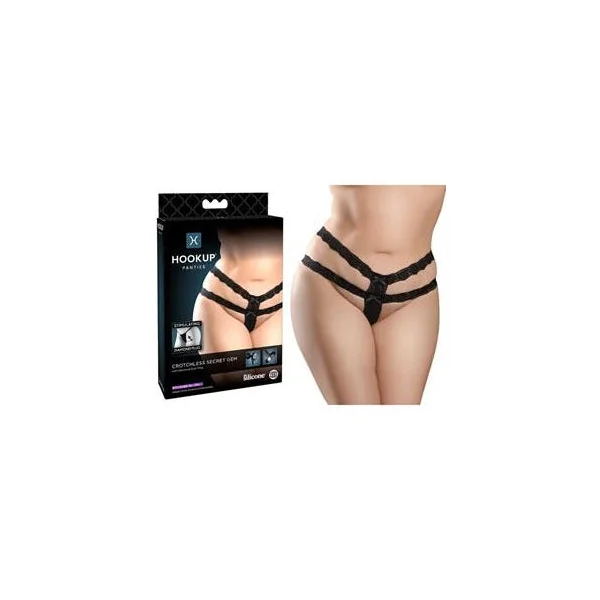 HookUp X Crotchless Secret Gem Panties by Pipedream Products®