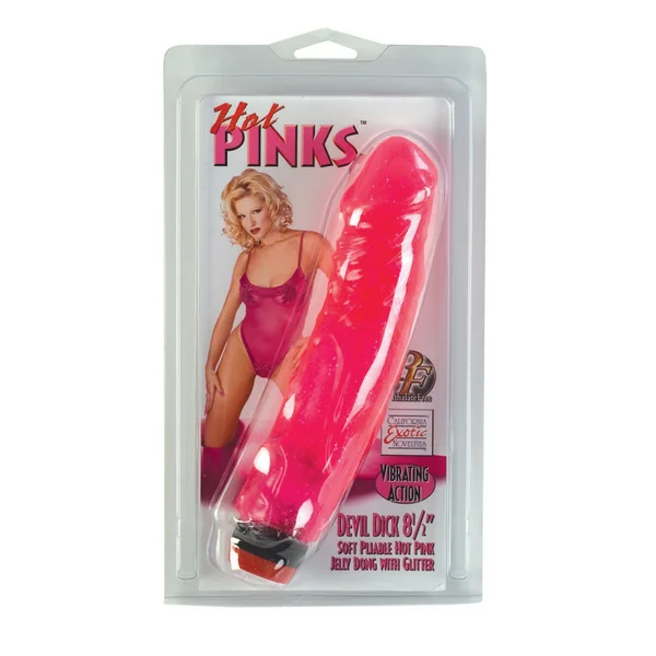 HOT PINKS DEVIL DICK 8 IN