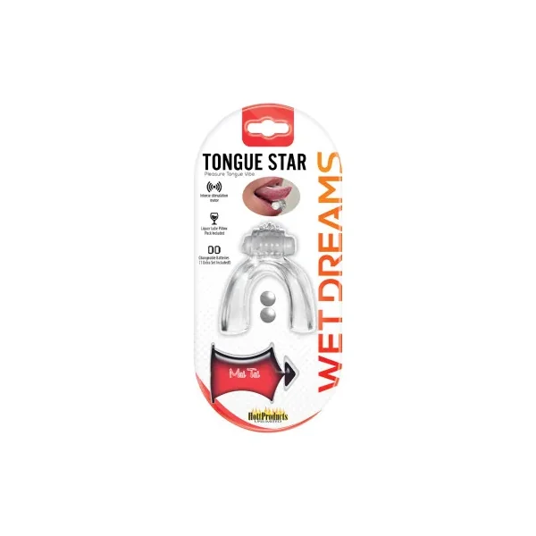 Hott Products Tongue Star Tongue Vibe, Clear