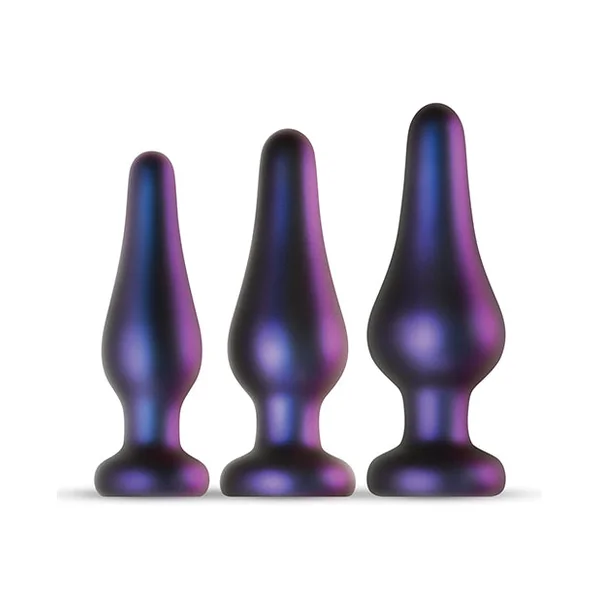 Hueman Comets Butt Plug Set Of 3 - Purple