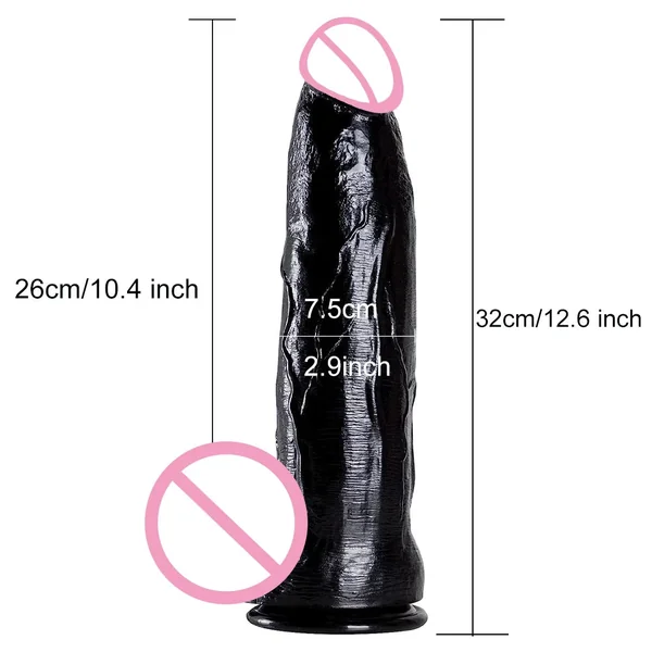 Huge Realistic Dildo Butt Plug - 2.9 inch Big Girth Anal Dildos Sex Toys for Women Men