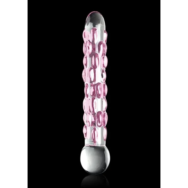 Icicles No. 7 Glass Dildo 7in – Clear/Purple