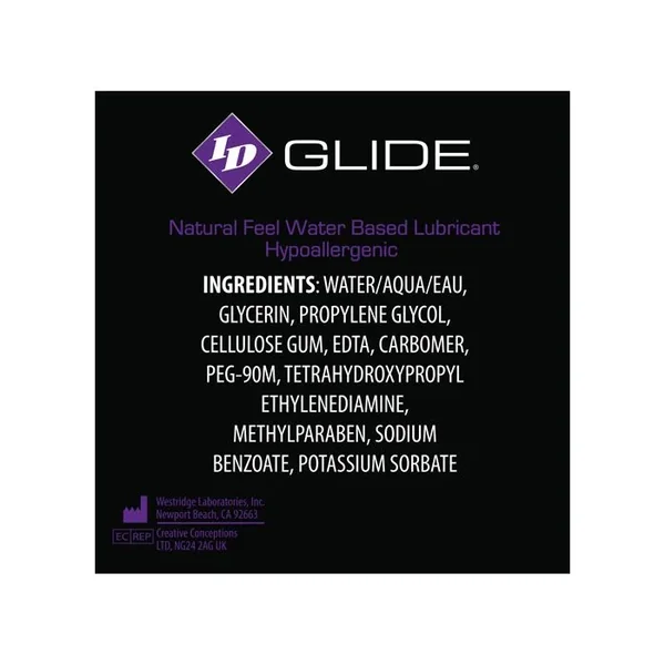 ID Glide Water Based Lubricant – 12 ml Tube