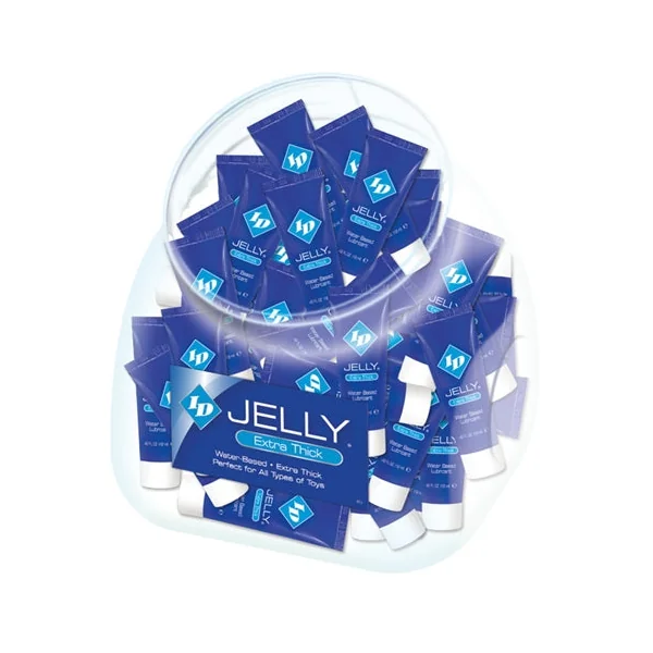 ID Jelly Extra Thick Water-Based Lubricant - 12ml Tubes - 72 Pieces Jar