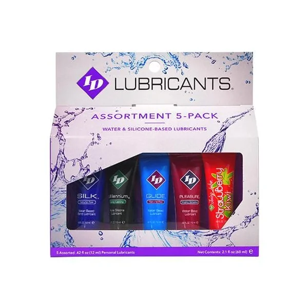 ID Sensual Lubricants 5 Pack Assorted Sampler