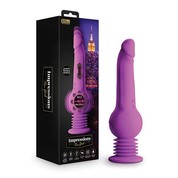 Impressions New York Gyro Quake Dildo – Purple