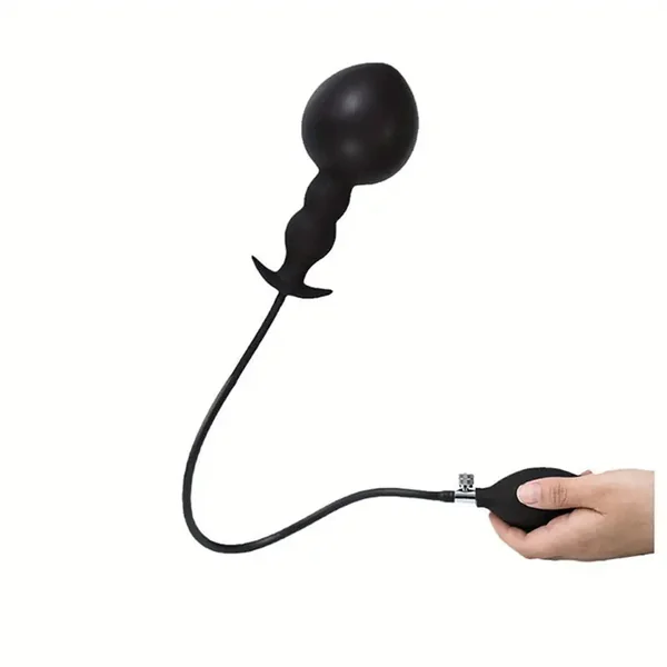 Inflatable Silicone Butt Plug Anal Beads Stretchers G Spot Stimulator
