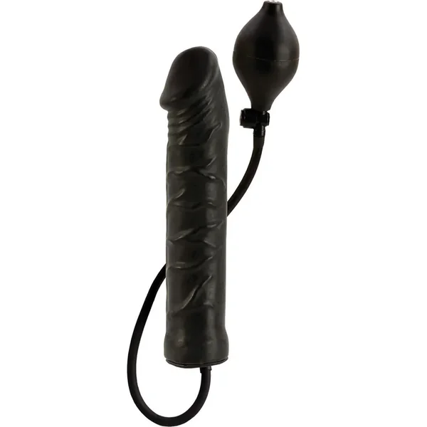 Inflatable Stud Dildo 9.5in – Black
