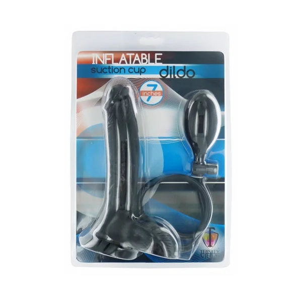 Inflatable Suction Cup Dong - Black