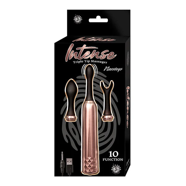Intense Triple Tip Massager - Rose Gold