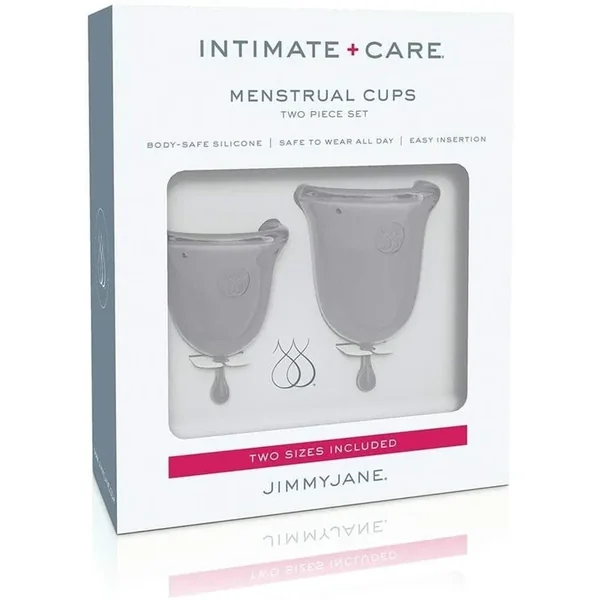 Intimate + Care Menstrual Cups Two Piece Set Clear Jimmy Jane