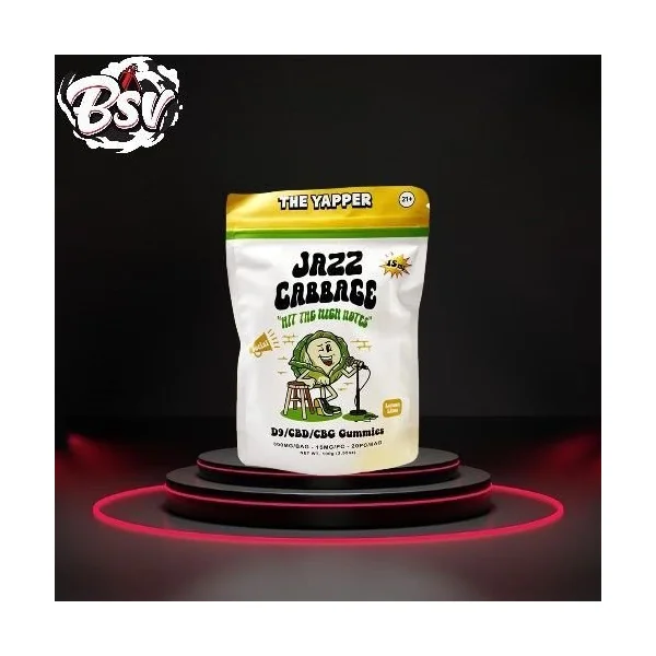 Jazz Cabbage CDB Gummies 20ct 300mg Bag Lemon Lime