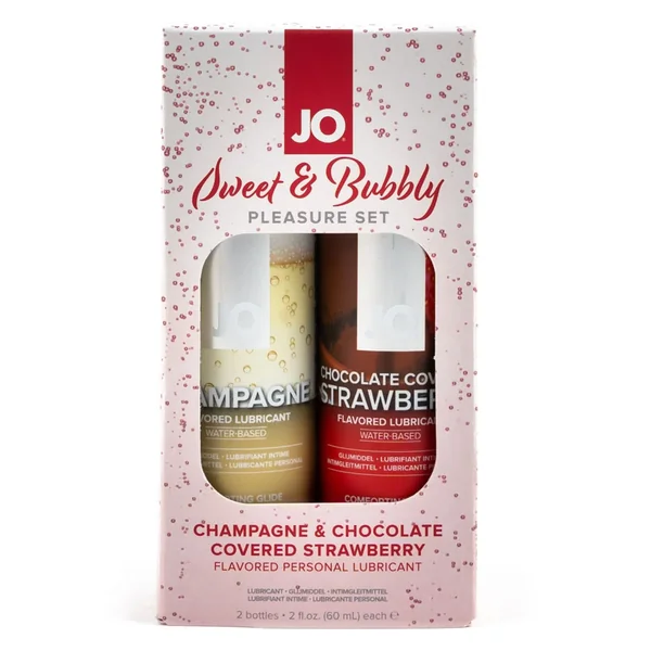 JO Sweet & Bubbly Pleasure Set Flavoured Lubricant 2-Pack