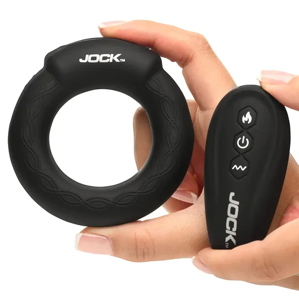 Jock Rumbler Remote Vibrating & Warming C-Ring
