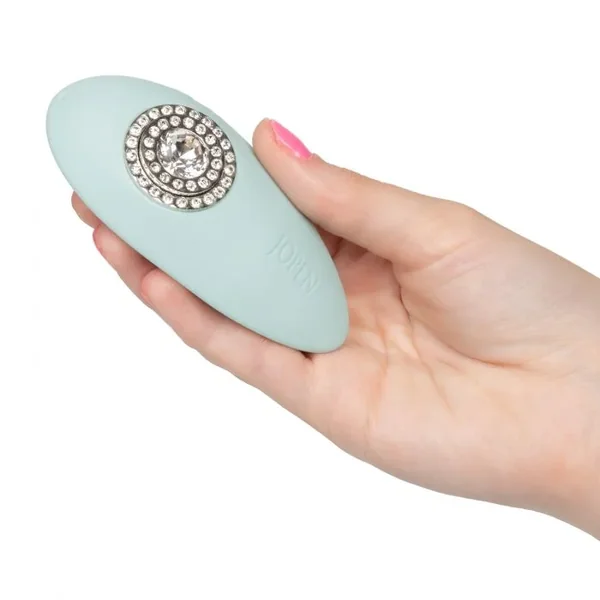 Jopen Pave Grace Silicone With Crystals Massager USB Rechargeable Waterproof Blue