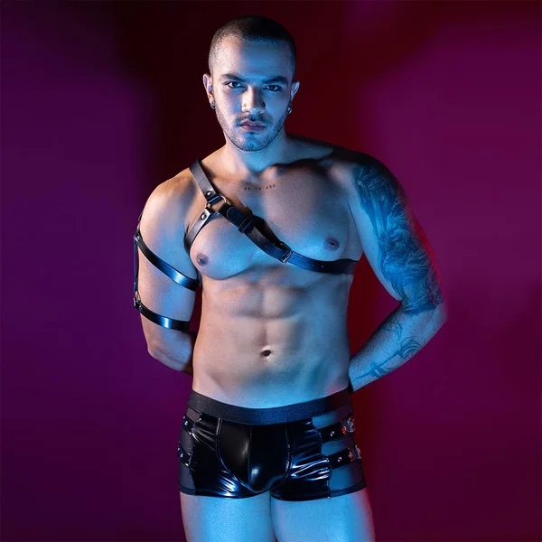 JSY – 2PC Set Wetlook Short & Harness