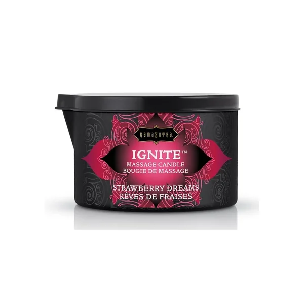 Kama Sutra Ignite Massage Candle Strawberry Dreams 6oz