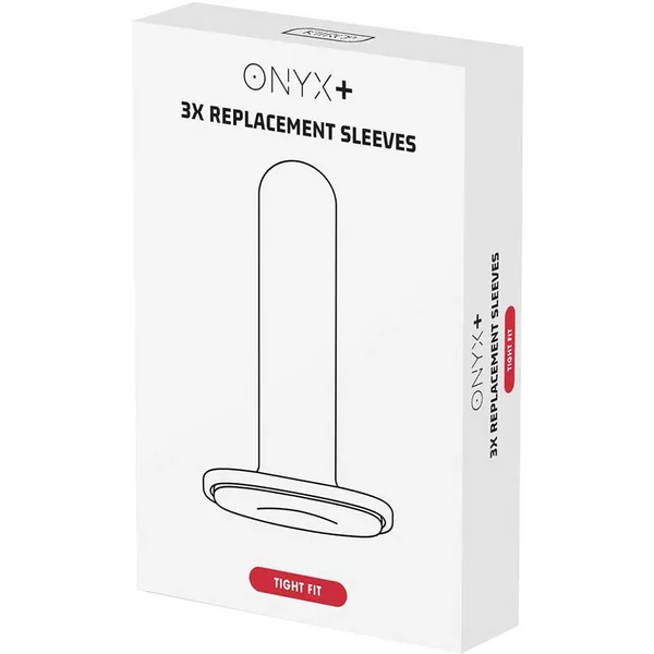 Kiiroo Onyx+ Replacement Sleeve 3 Per Pack - Tight Fit - White