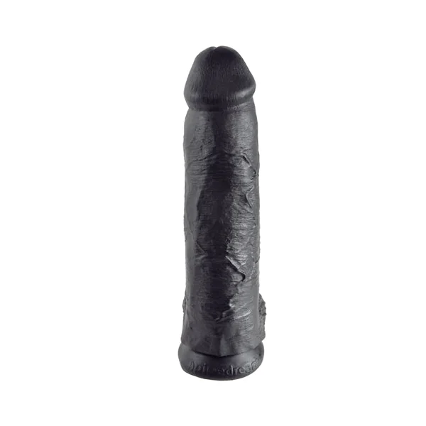 King Cock 12 Inch Cock With Balls - Black