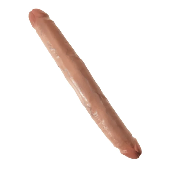 King Cock 12 Inch Slim Double Dildo - Tan