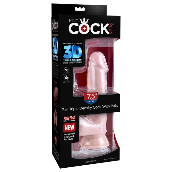 King Cock – 7.5″ Triple Density with Balls