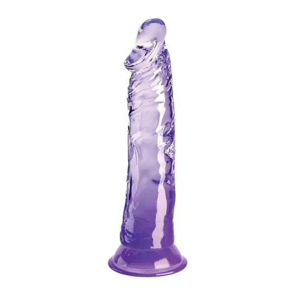 King Cock Clear Dildo 8in – Purple