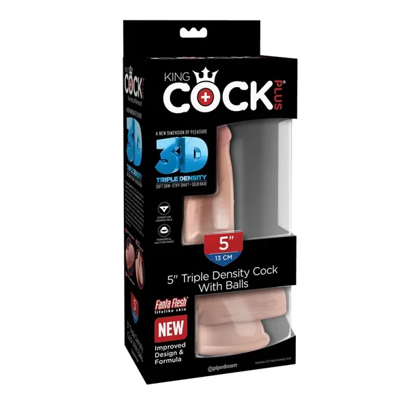 King Cock Plus 5″ Triple Density w/Balls