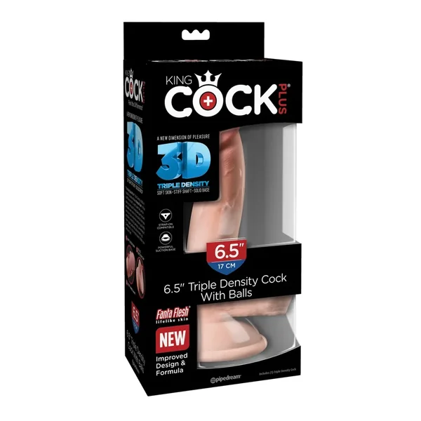 King Cock Plus 6.5″ Triple Density Cock w/Balls
