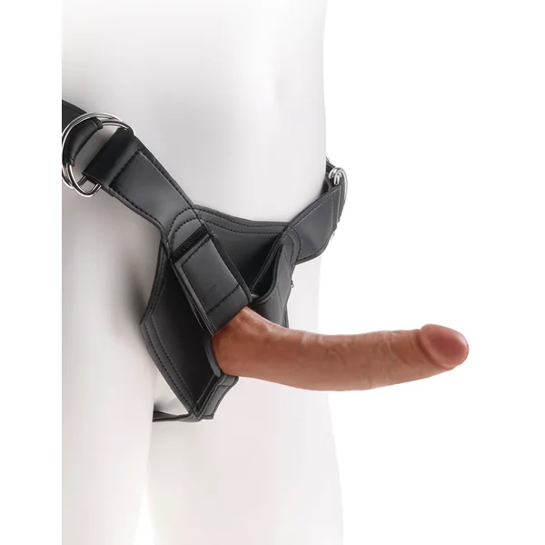 King Cock Strap-on Harness with 7 Inch Cock - Tan