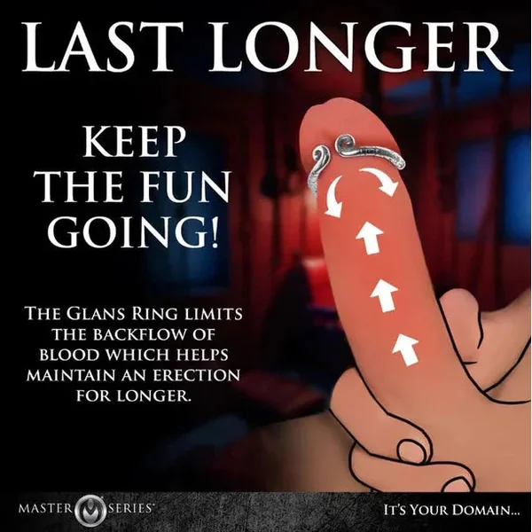 Kingpin Stainless Steel Glans Ring 24mm by Master Series