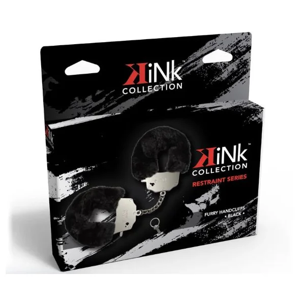 KINK COLLECTION FURRY HANDCUFF BLACK