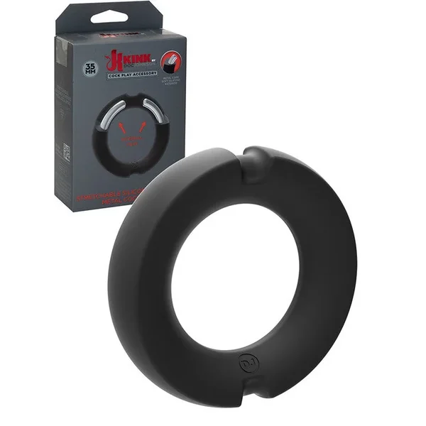 Kink Stretchable “Silicone Covered” Metal Cock (Ring 35mm)