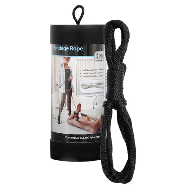 Kinklab 25" Bondage Rope - Black