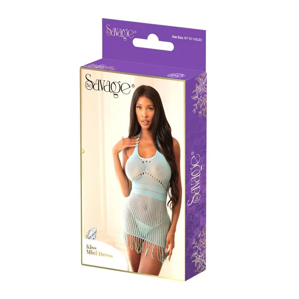 KISS MINI DRESS BLUE