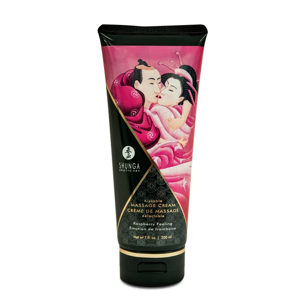 Kissable Massage Cream - Raspberry Feeling - 7 Fl. Oz. / 200 ml