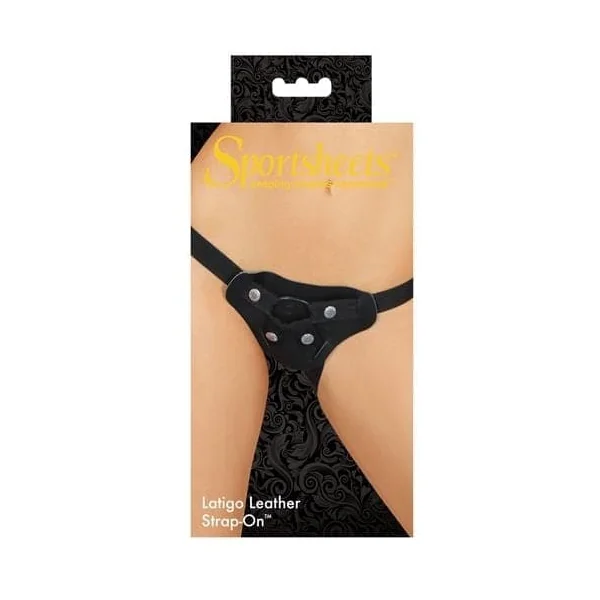 Latigo Leather Strap on - Black