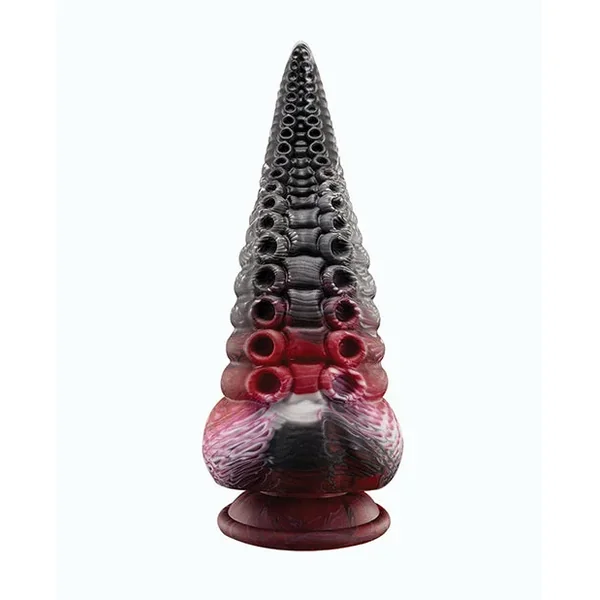 Lava Tentacle Shape Suction Cup Dildo – Multi Color