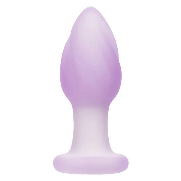 Lavender Haze Ridge Probe Vibrating Liquid Silicone Butt Plug