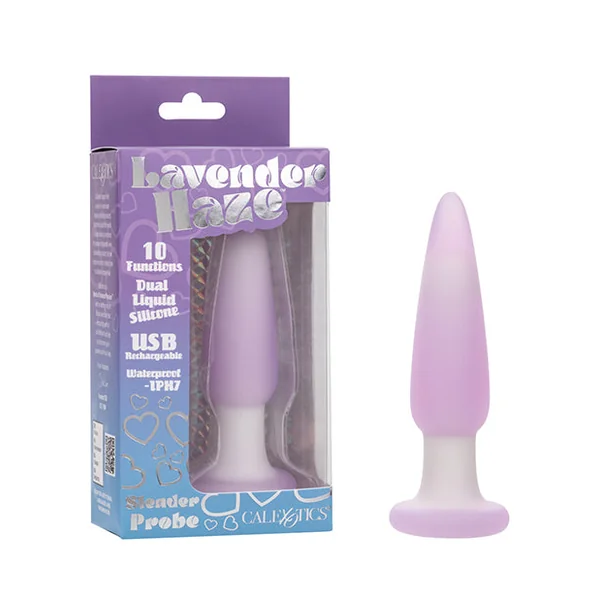 Lavender Haze Slender Anal Probe - Lavender/White