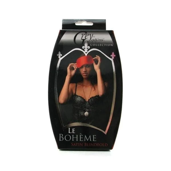 Le Boheme Satin Blindfold - Red