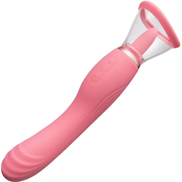 Le Wand Lick 3-in-1 Rechargeable Double-Ended Silicone Vibrator