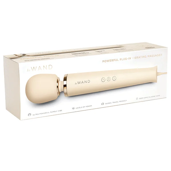 Le Wand Plug-In Vibrating Massager - Cream