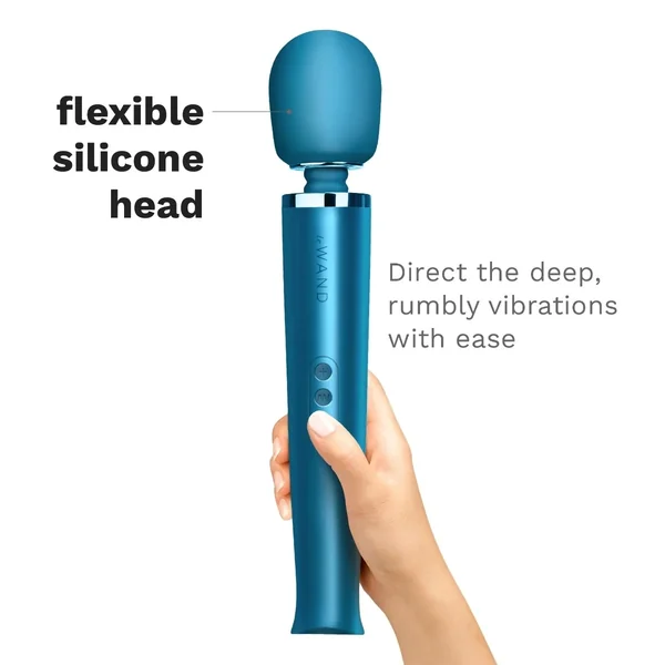 Le Wand Rechargeable Vibrating Massager Pacific Blue
