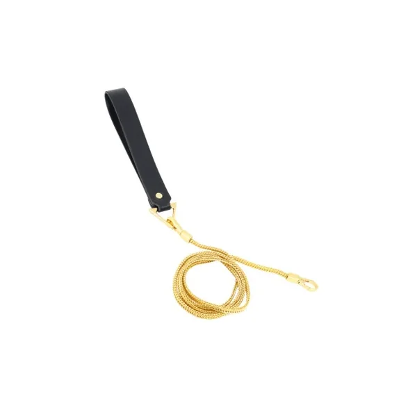 LEA072 Gold snake chain lead