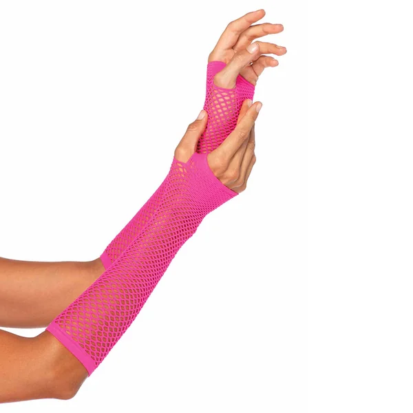 Leg Avenue – Glove Fishnet Fingerless – Pink