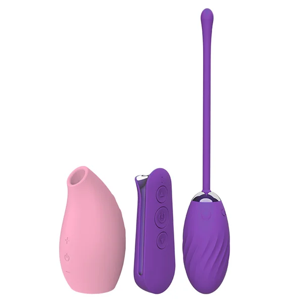 Leto Pleasure Pair Clitoral Suction & Egg Vibrator 2-Piece Kit