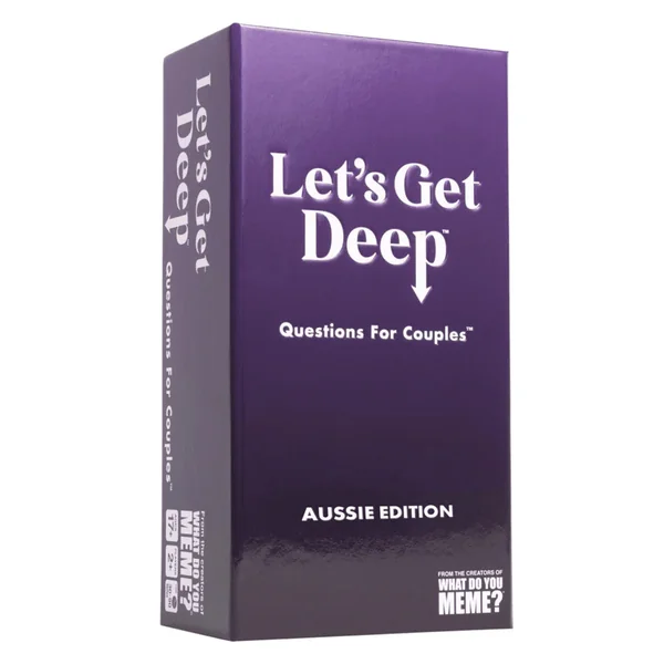 Let's Get Deep Questions Card Game for Couples - Aussie Edition