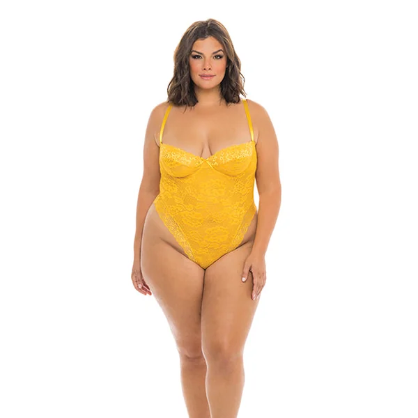 Lexi High Lace Teddy Gold Fusion