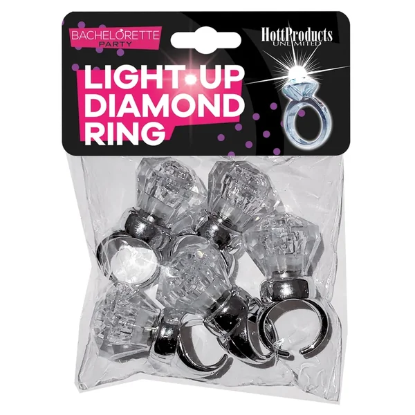 Light Up Diamond Ring – Pack of 5
