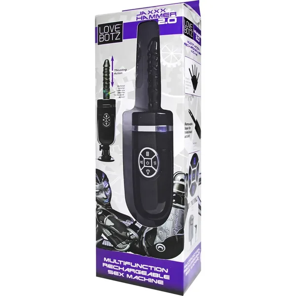 Love Hammer Jaxxx Hammer 2.0 Multifunction Rechargeable Sex Machine ABS Black